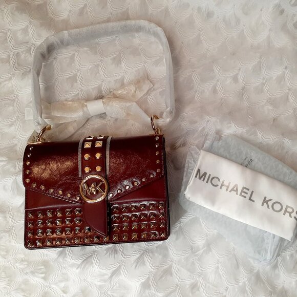 Michael Kors Greenwich Patent Leather LUX Chain Crossbody - Picture 5 of 5